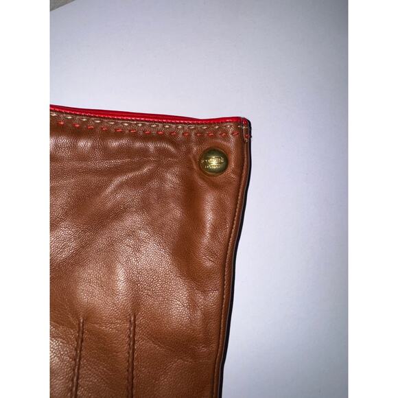 Coach Womens 82822 Tobacco Brown Leather Cashmere
Gloves Size 7.5 NWT! - - Picture 6 of 7